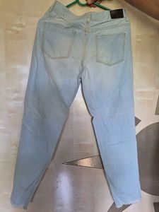 Distressed Blue Jeans