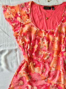 Sunset Petal Frill Top