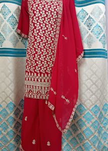 NEW Heavy Hot Pink Palazzo Set 40&#34;