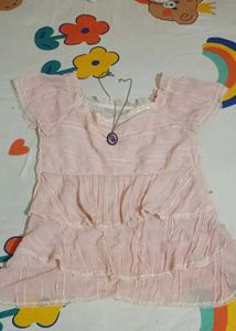 Pink Ruffle coquette Top