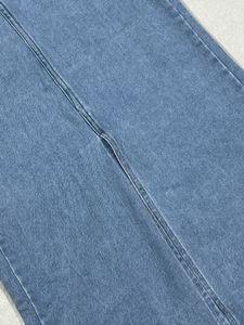 Zara Blue Denim Slit  Skirt