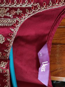 Elegant Maroon Embroidered Kurti