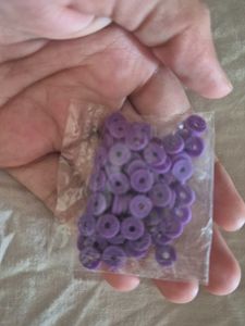Purple Clay Beads 🎀