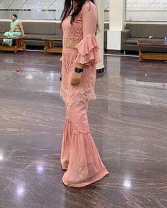 Elegant Pink Sharara Suit