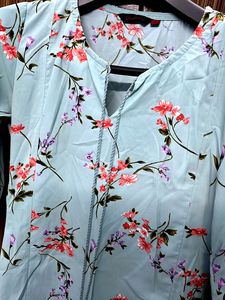 Floral Print Kurta