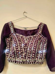 Embroidered Purple lehnga choli 💜