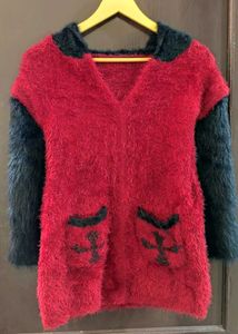 Never Used Hoody Furr Top