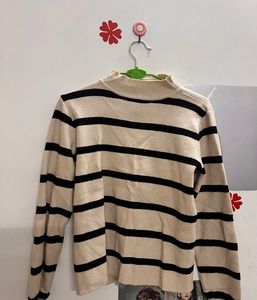 Striped Knit Sweater