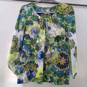 Floral Print Long Sleeve Top