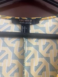 Yellow Geometric Print Maxi Dress