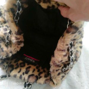 Animal Print Furr Bag