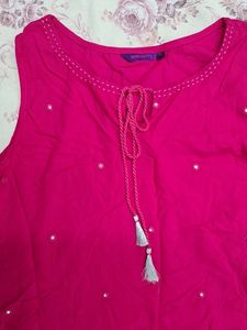 Earrings Set With Embroidery Mirror Kurtis