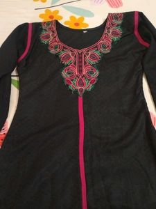 Black colour Anarkali Kurta 🌼
