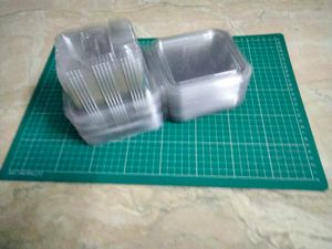 20 pcs Hinged Clamshell Food Container