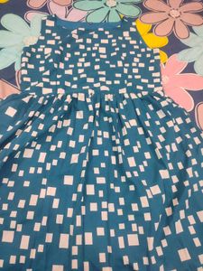 Chic Teal &amp; White Dress