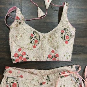 Floral Lehenga With Padded Choli Set