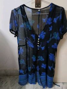 Floral Sheer Top or cape