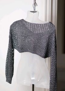 Cropped Knit Sweater