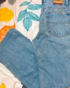 A Blue Bootcut Denim