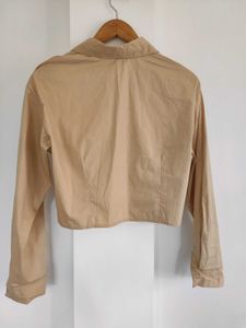 Crop Coloar Shirt