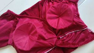 Velvet Twist-Front Padded Crop Top
