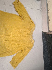 Yellow Long Sleeve Top
