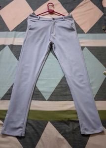Light Blue Casual Pants