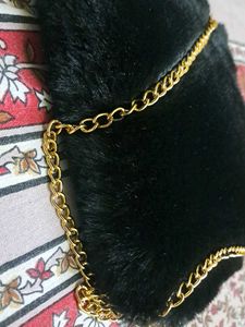 fur sling bag