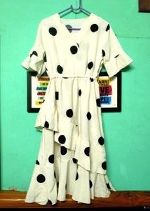 Chic Polka Dot Midi Dress