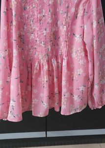 Pink Floral Top From Brand MAX