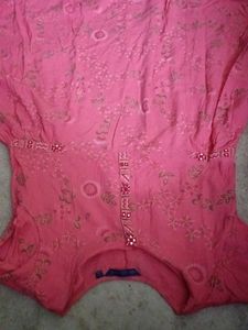 Very Nice Kurthi With Peach Colour