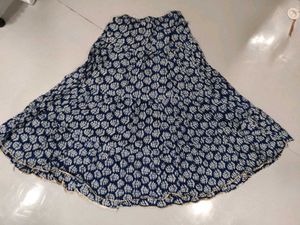Floral Print Ethnic Skirt