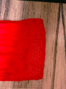 Pure Red Palazzo Suit No Damage Some Time Use
