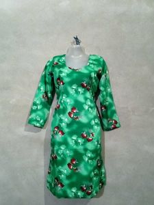 Green Floral Kurta Salwar Suit