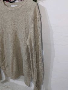 Light Brown Thin Woolen Top