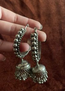 Silver Jhumka Earrings combo