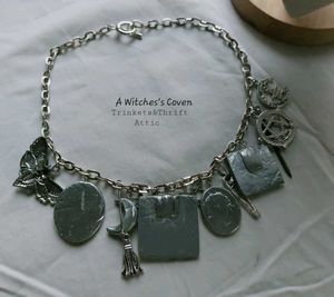Handmade Witch Charm Necklace