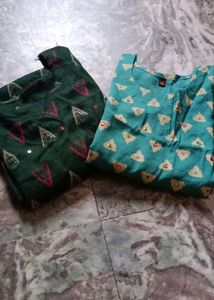 Kurta Set 2combo Ready To Stitch