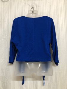 Navy Blue Long Sleeve Top