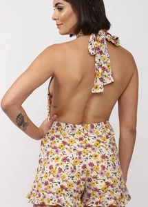 Floral Halter Neck Jumpsuit