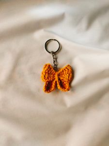 Crochet Bow Keychain