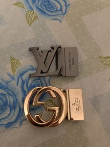 Designer Belt Buckles - LV & Gucci