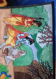 Lord Rama Lakshmana And Shabri Painting l Ram
