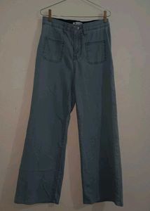 Wide Leg Denim Pants