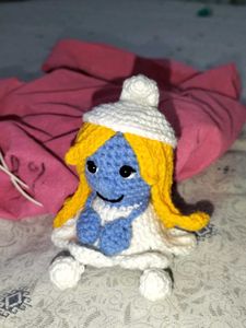 Smurfette Crochet Doll