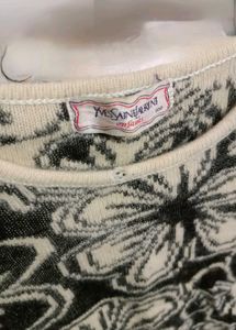Floral YSL Crop Sweater