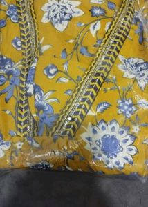 Nermosa Printed Anarkali Kurta Set