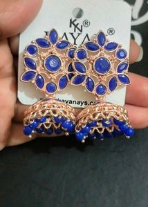 Blue Jhumka