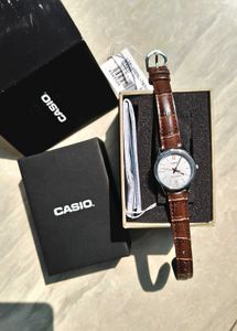 Original Casio Brown Leather Watch