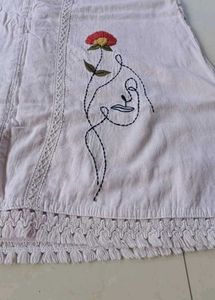 Embroidered Sleeveless Top